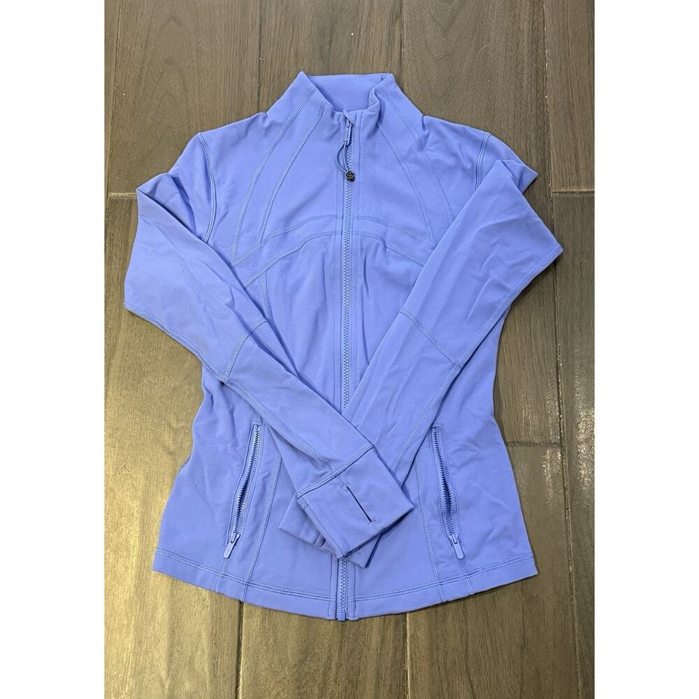 RARE LULULEMON DEFINE Jacket WILD INDIGO Periwinkle Blue Purple -LUON SZ 6 - Picture 2 of 4